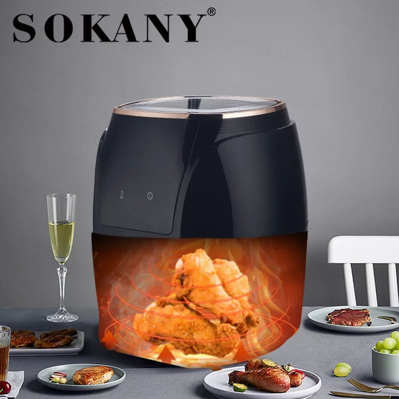 Thumbnail: SOKANY 5L 1500W 220V Multifunction Air Fryer Oil free Health Fryer Cooker