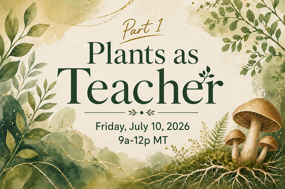 Plants as Teacher: Part 1