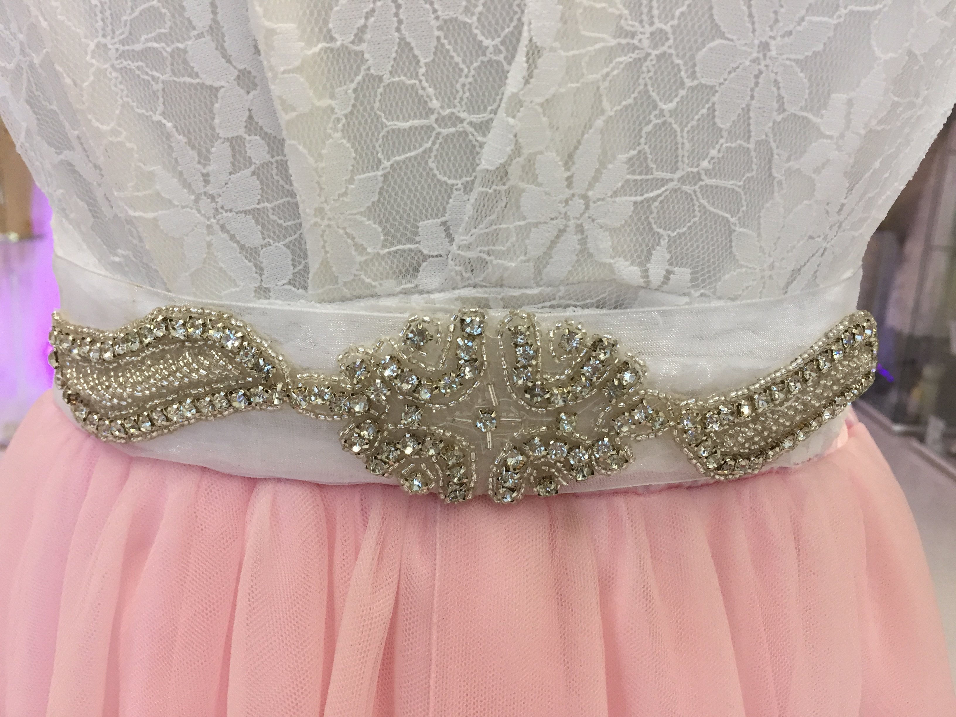 IRENE - Rhinestone Beaded Sash Belt