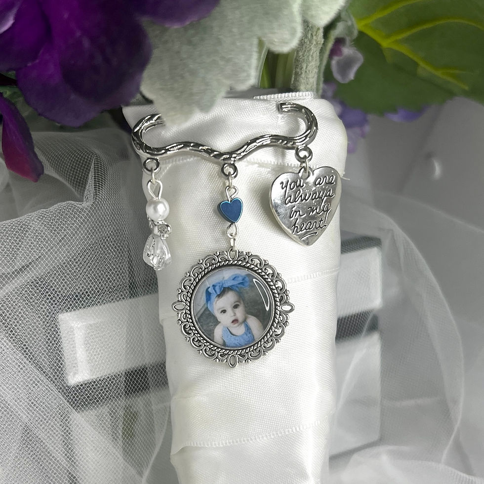 ELIZABETH - Round Memory Charm Pin