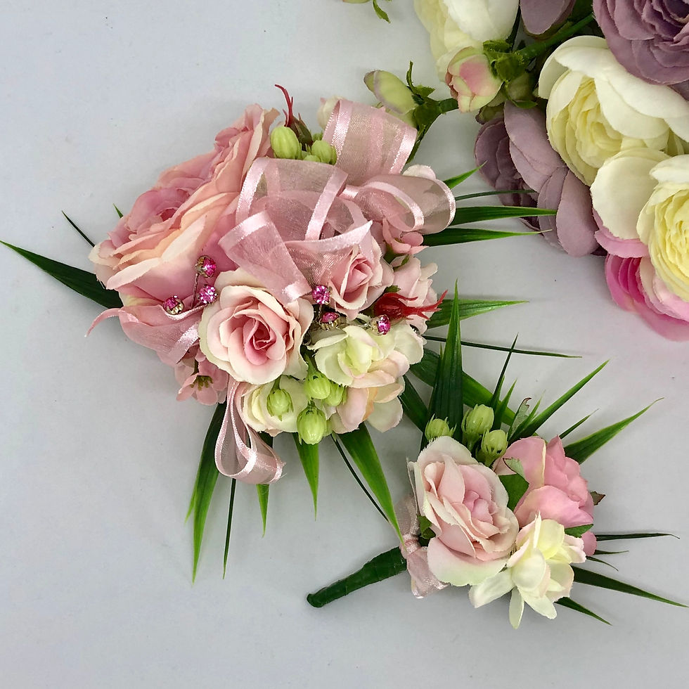 LOUIS - Pink Formal Corsage Set