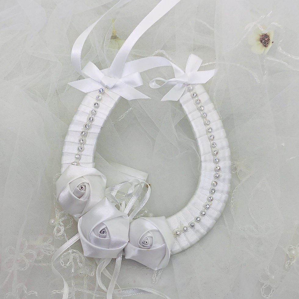 ARABELLE - White Horseshoe Good Luck Charm