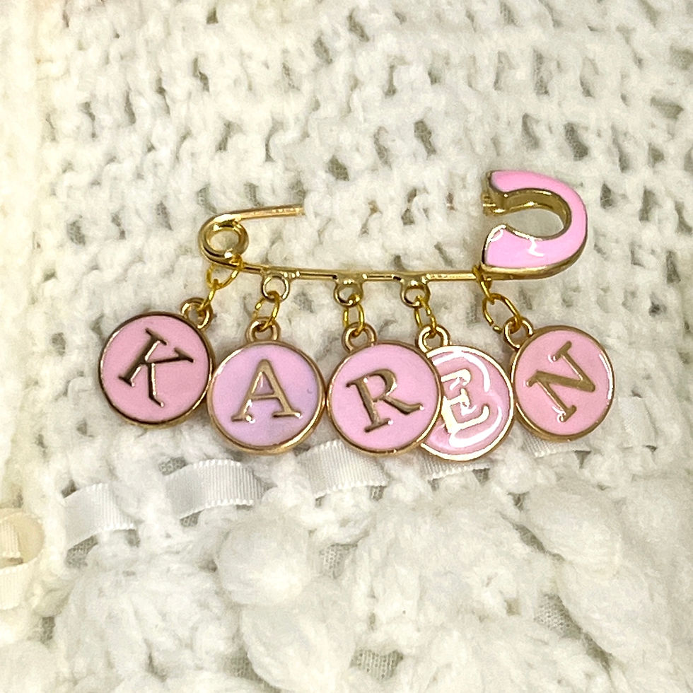 BEAU PINK - Baby Name Keepsake Pin