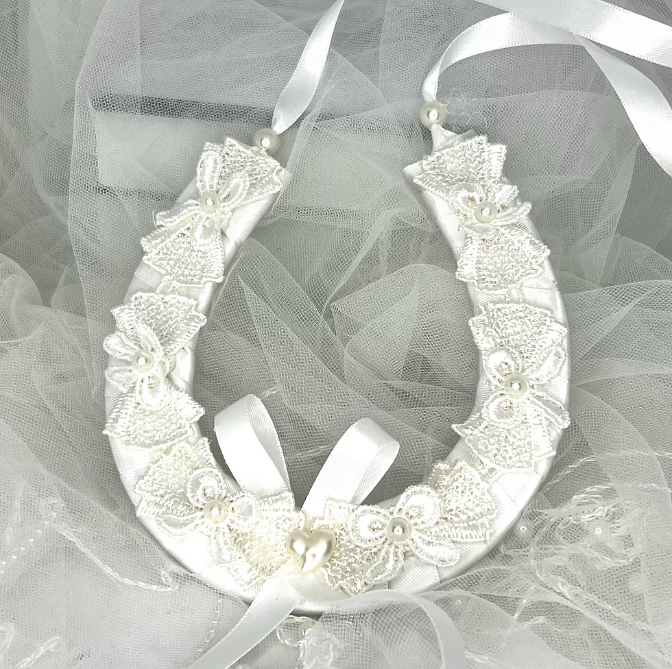 BIANCA - Ivory Pearl Horseshoe Good Luck Charm