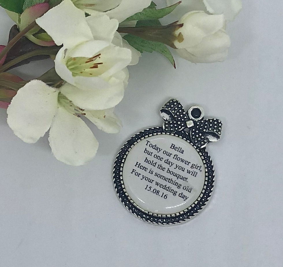 BETTY - Pretty Bow Flower Girl Charm