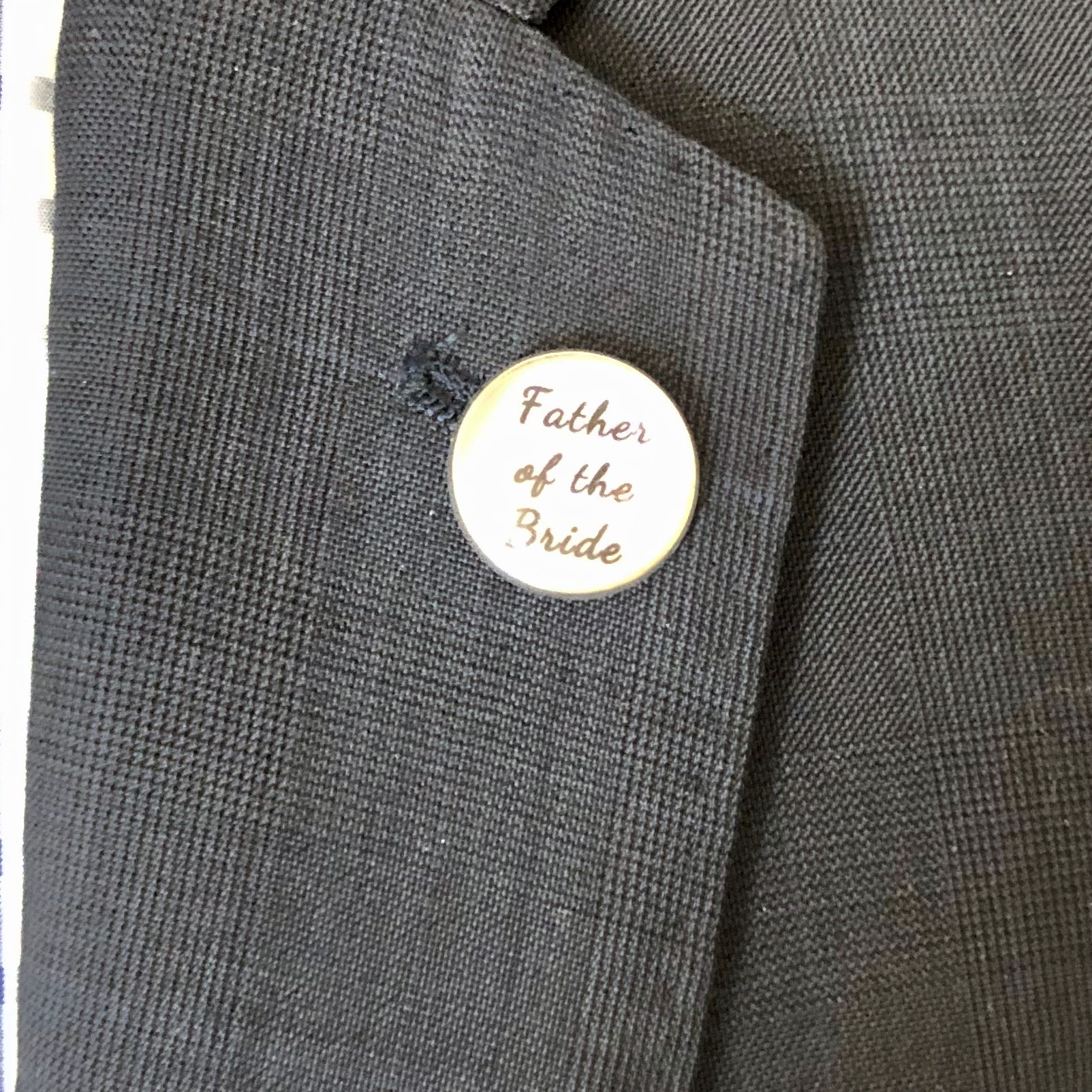 DANIEL - Silver Memory Charm Lapel Pin Boutonnière