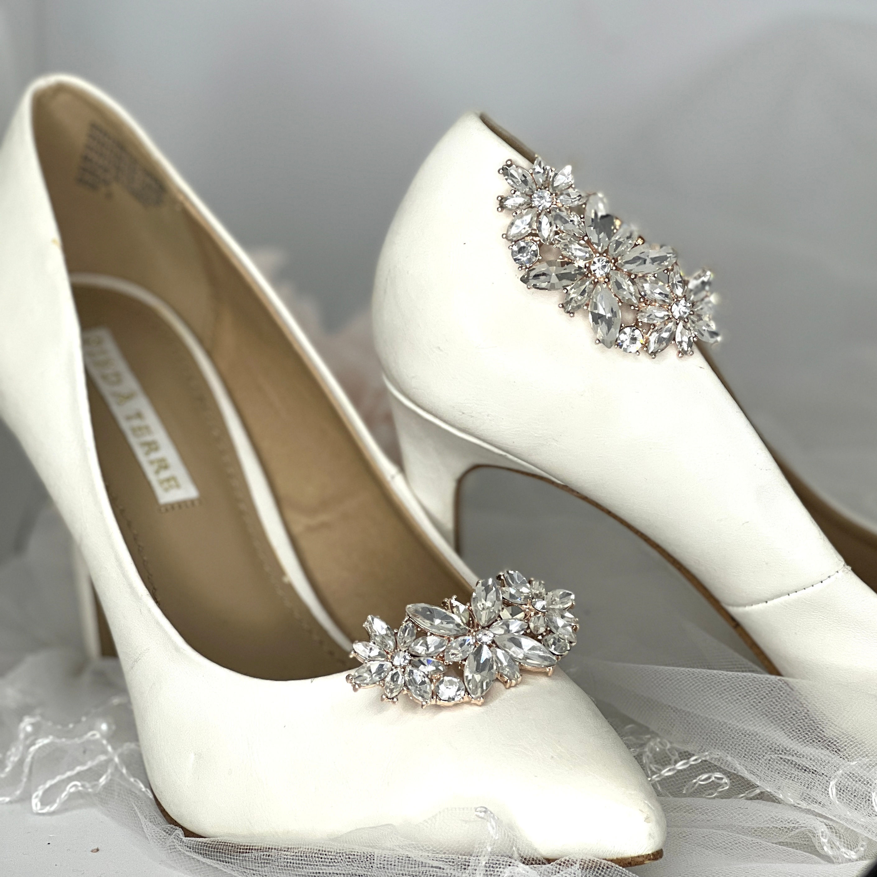 GEORGIANA ROSE - Crystal Wedding Bridal Shoe Clips