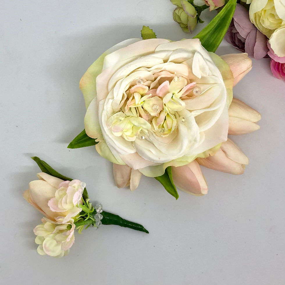 TATE - Pink Formal Corsage Set