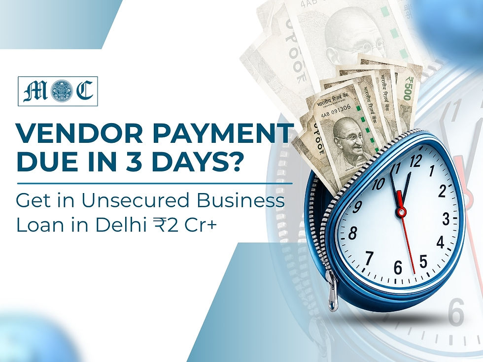 Unsecured Business Loan Delhi ₹2 Cr+ — No Collateral, Fast Funds