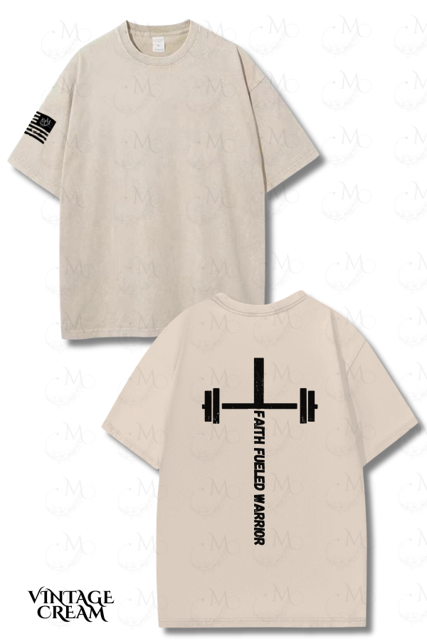 Thumbnail: Faith Fueled Warrior – Vintage Wash Tee