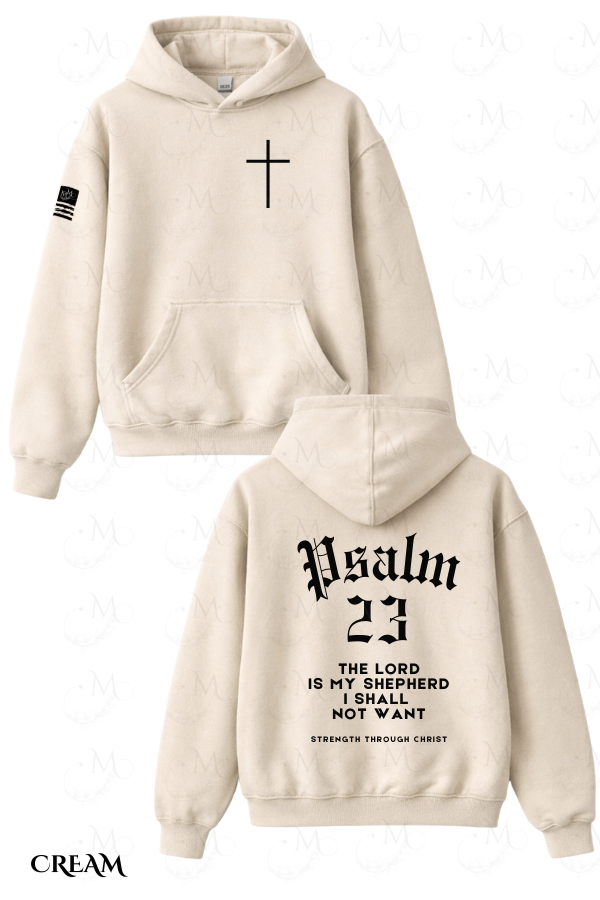 Thumbnail: Psalm 23 | Strength Through Christ – ​​​​​​​Unisex Heavyweight H