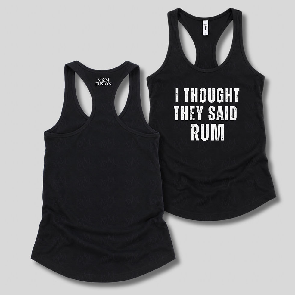 Thumbnail: I Thought they said RUM | Iron Sharpens Iron Racerback Tank
