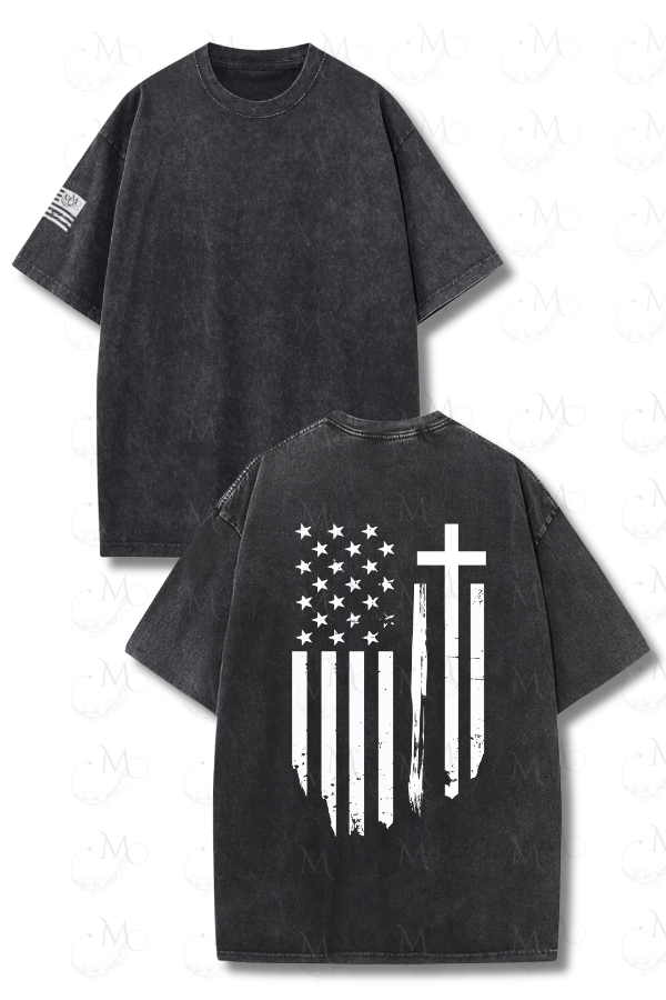 Thumbnail: One Nation Under God  – Vintage Wash Tee