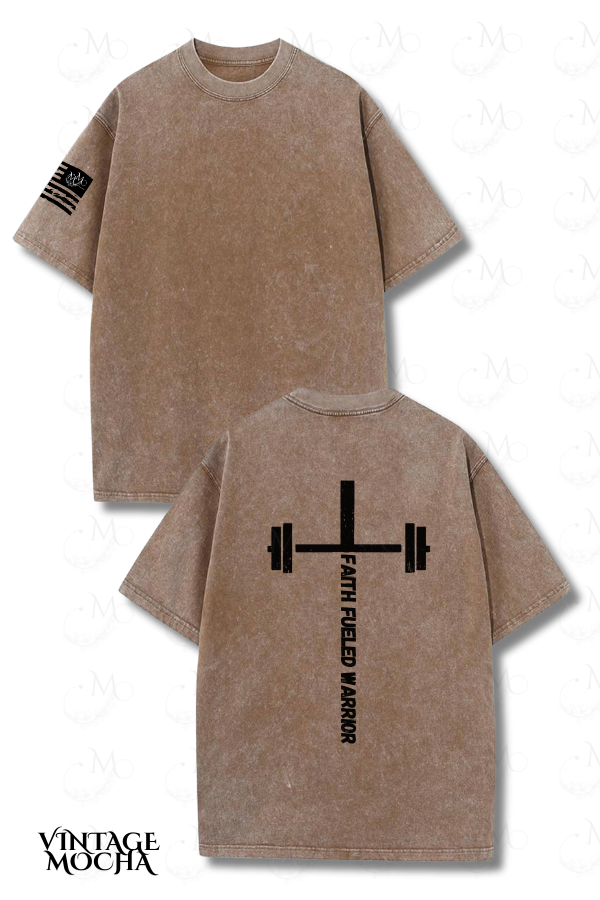 Thumbnail: Faith Fueled Warrior – Vintage Wash Tee
