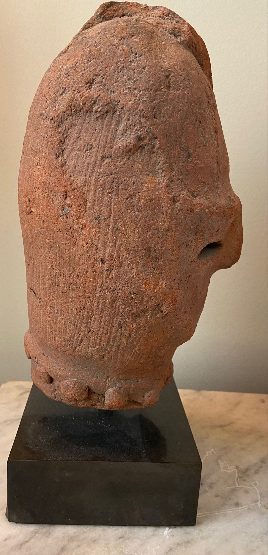 Thumbnail: A Haniwa head of man