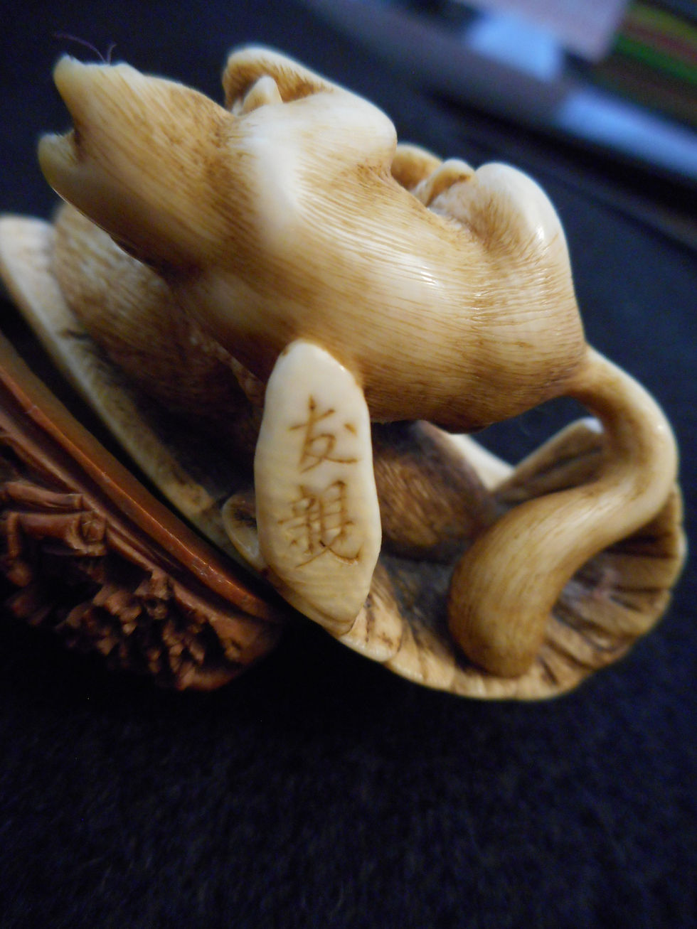 Thumbnail: Netsuke, an eagle and fox