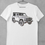Thumbnail: T-shirt with DTG printed Land Rover Defender 90 design