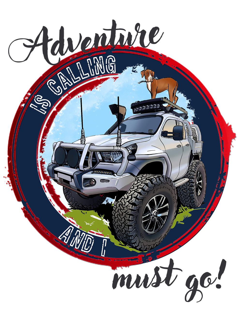 Thumbnail: adventure is calling dtg printed vest