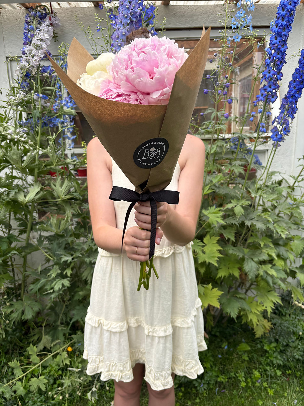 One of our peony bouquets.