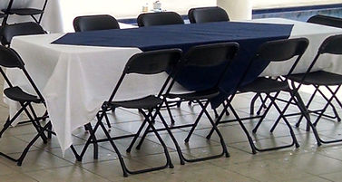 Renta de mesas y sillas para carne asada