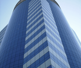 Fachada do C. E. C. João Domingues De Araújo, edifício comercial para escritório corporativo e sala comercial no Brooklin.