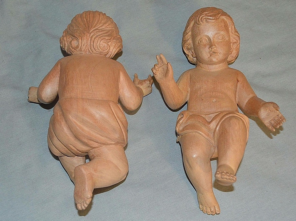 Miniatura: Niño Jesús tallado en madera