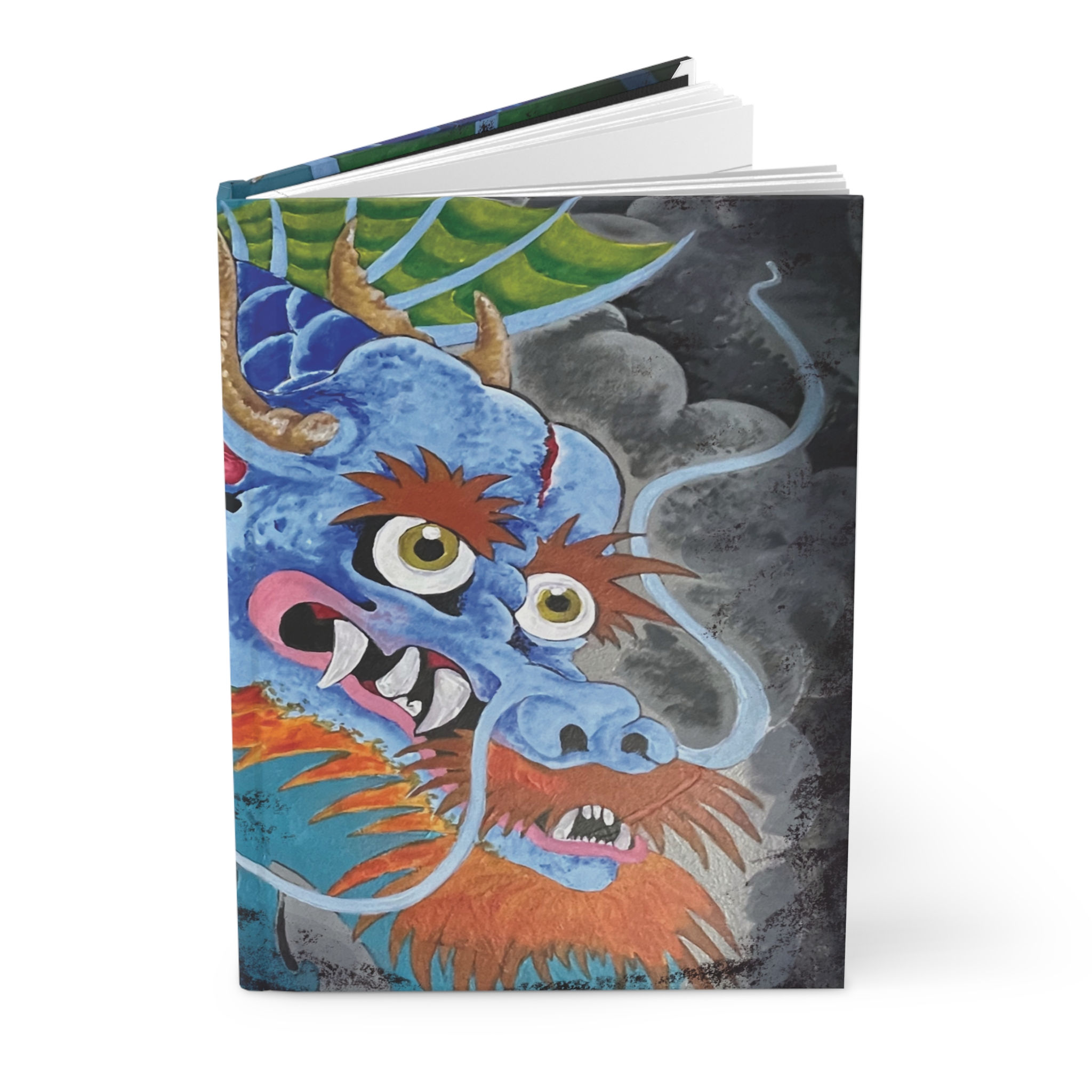 Japanese Dragon Koi Tattoo Art Hardback Journal