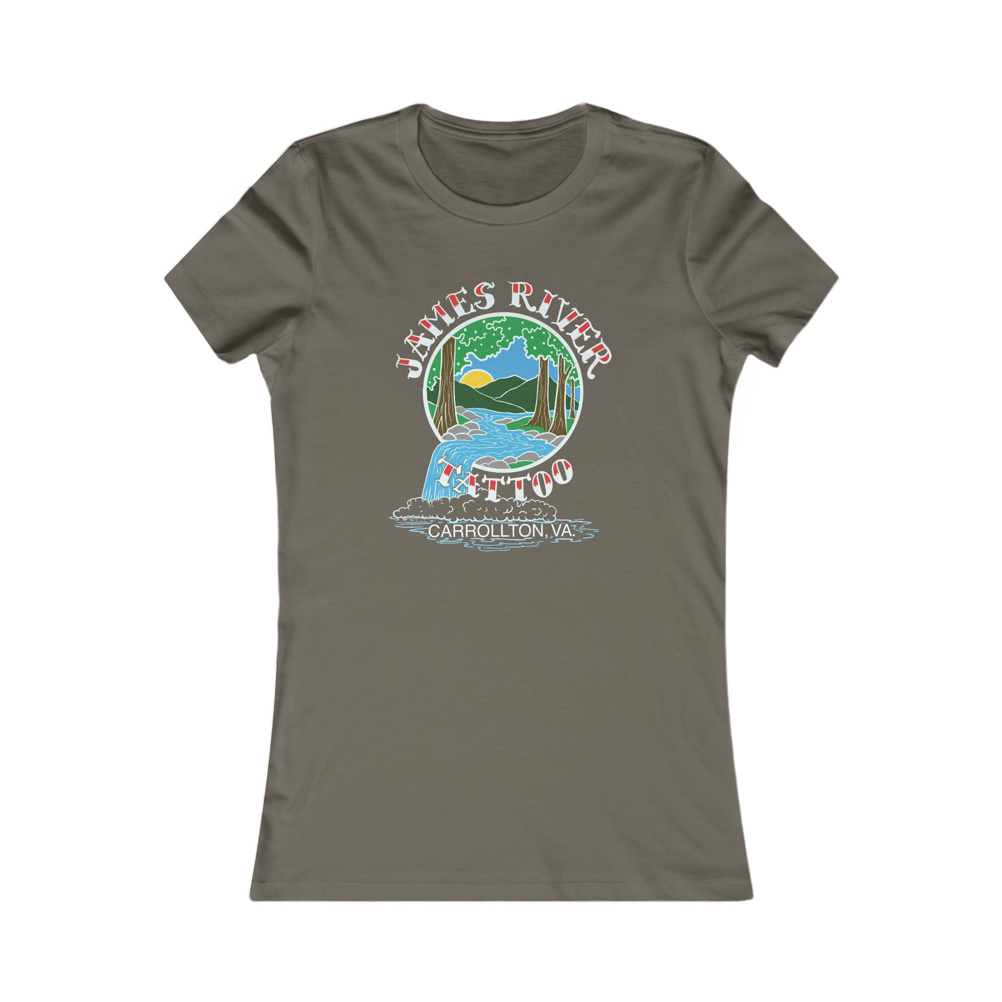Waterfall Women's Tee | Matt Williams Art - James River Tattoo