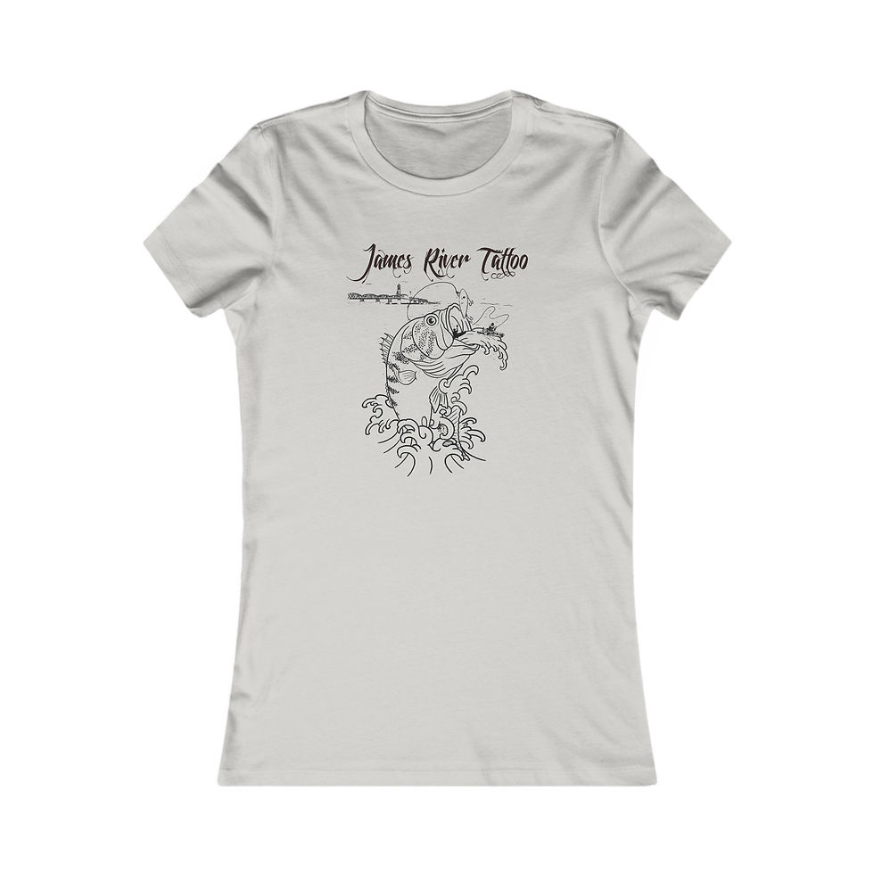 Thumbnail: Fishing Women's Tee | Matt Williams Art - James River Tattoo
