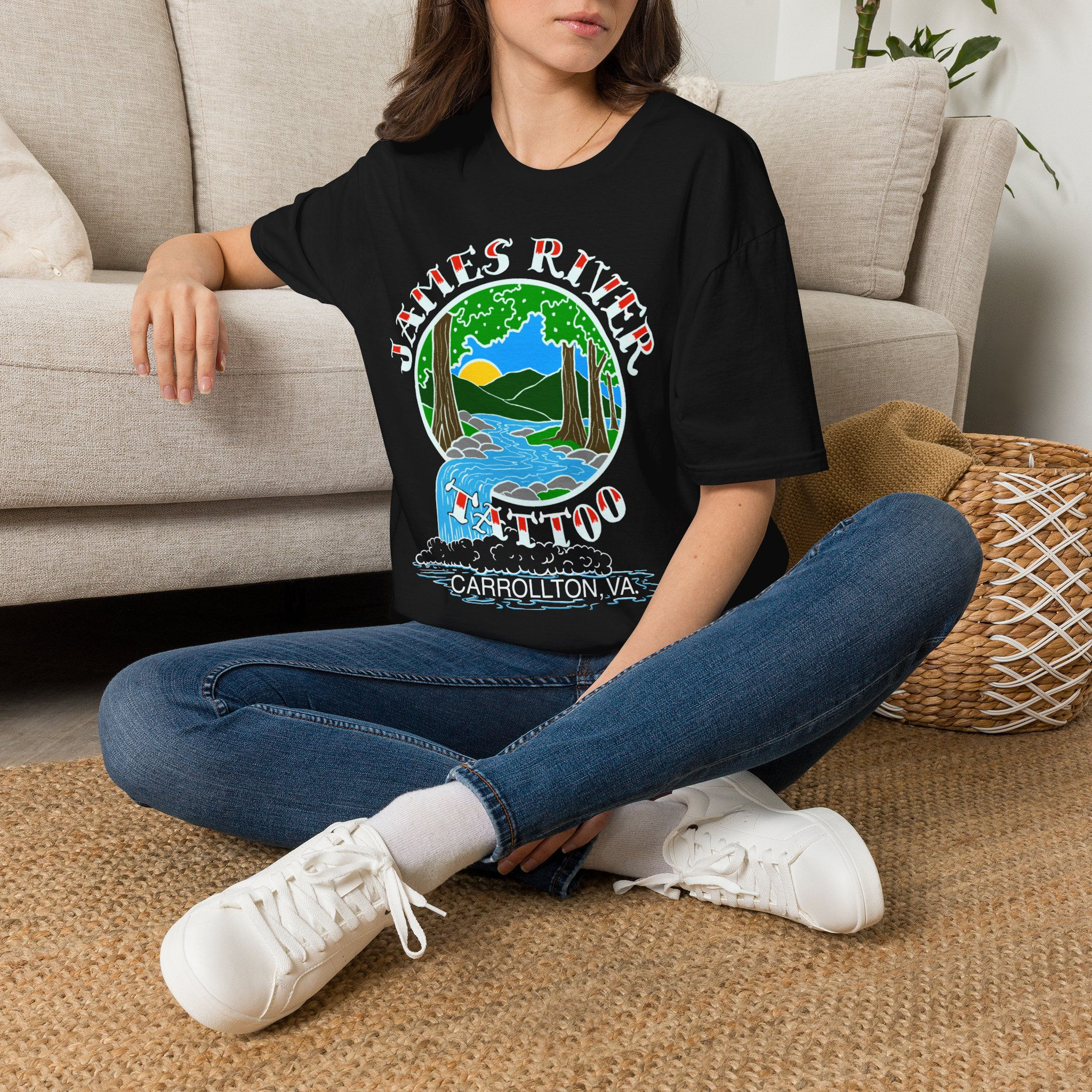 Waterfall T-Shirt | Matt Williams Art - James River Tattoo