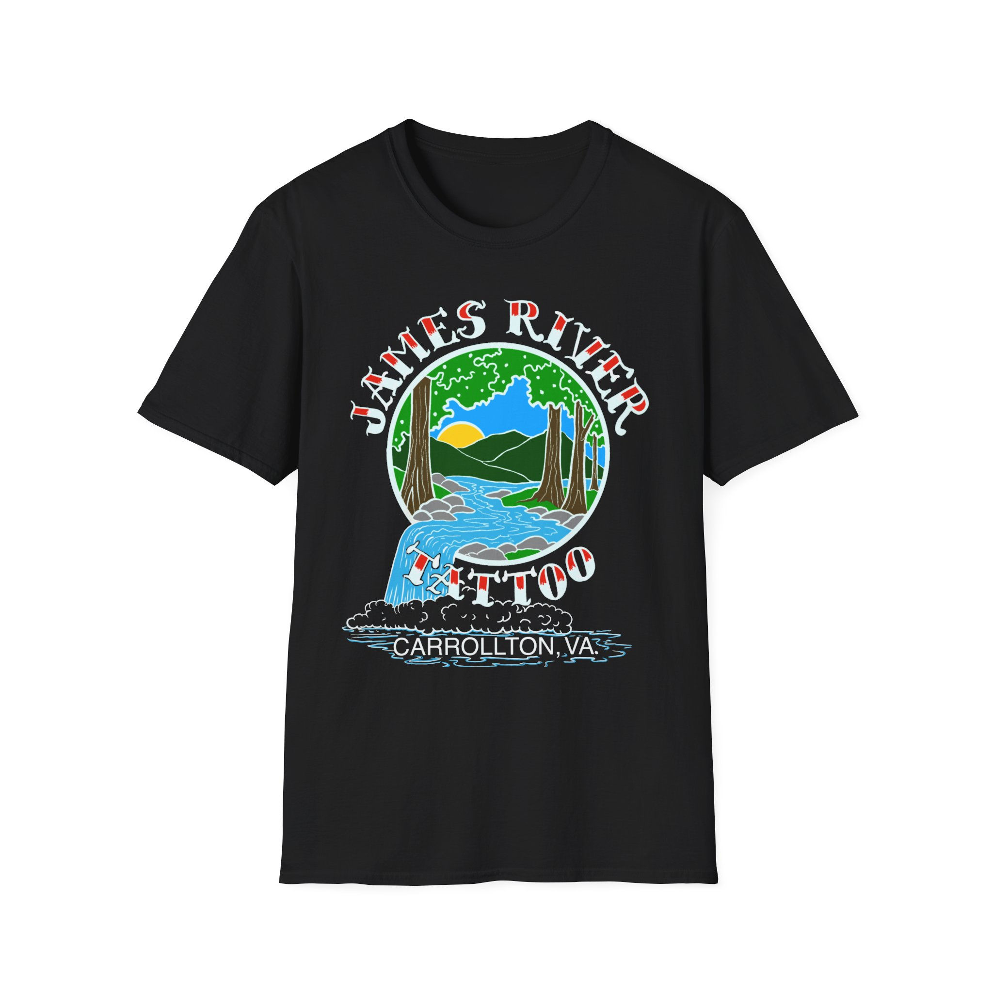 Waterfall T-Shirt | Matt Williams Art - James River Tattoo