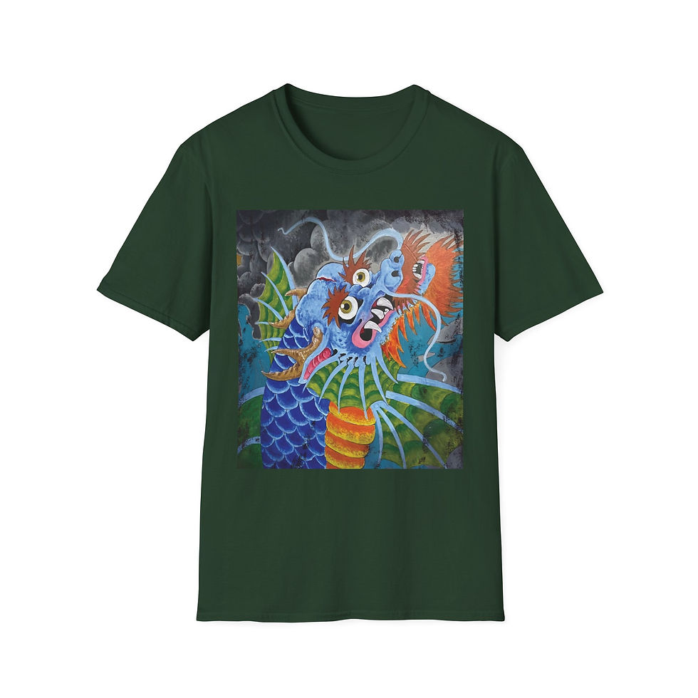 Thumbnail: Dragon Koi Fish T-Shirt | Matt Williams Art - James River Tattoo