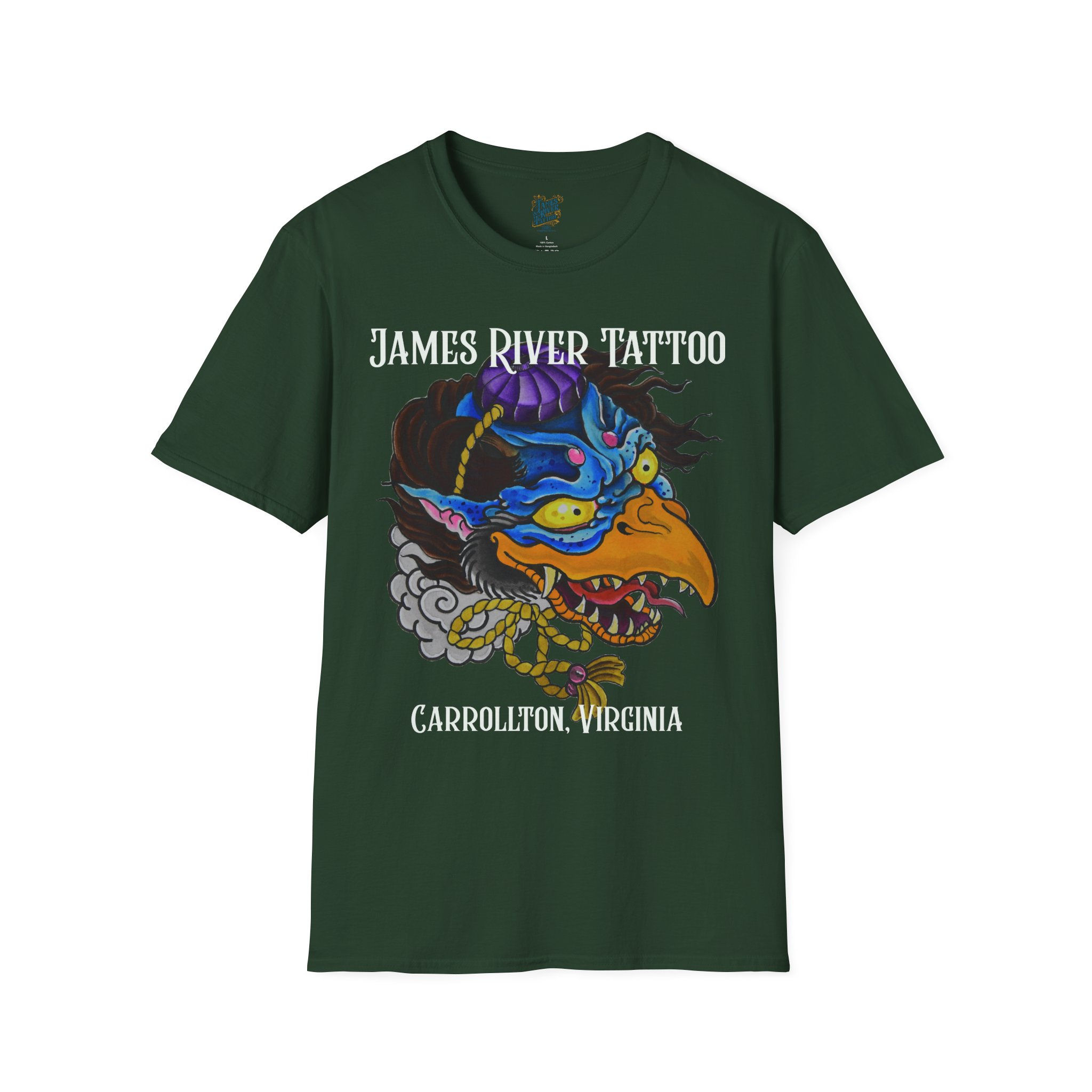 Japanese Tengu Demon Crow Tattoo Art Unisex T-Shirt