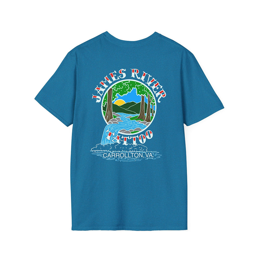 Thumbnail: Waterfall Back Design T-Shirt | Matt Williams Art - James River Tattoo