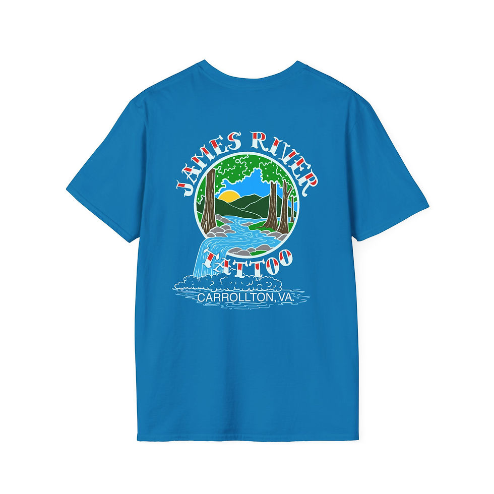 Thumbnail: Waterfall Back Design T-Shirt | Matt Williams Art - James River Tattoo