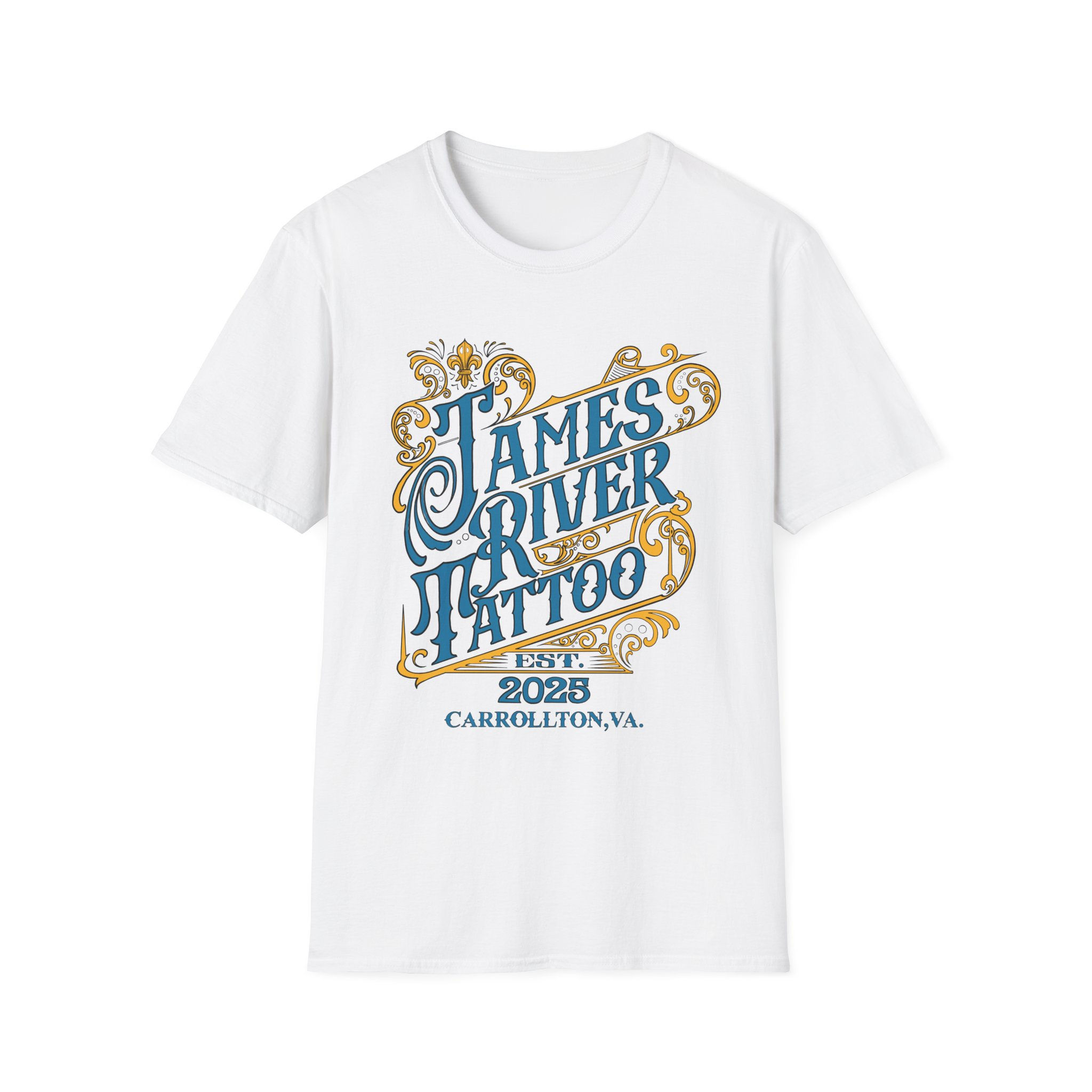 James River Tattoo Vintage Script Logo Unisex Shirt