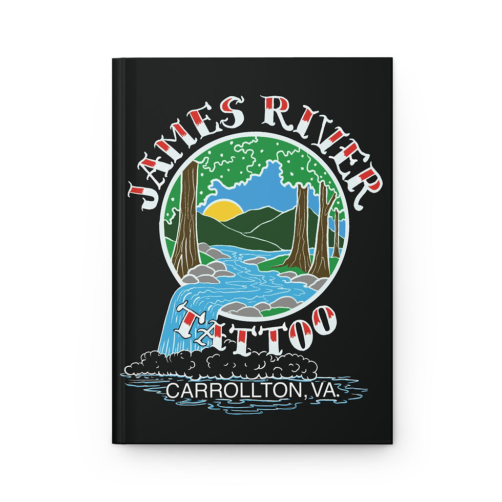 Thumbnail: James River Tattoo Waterfall Logo Hardcover Journal