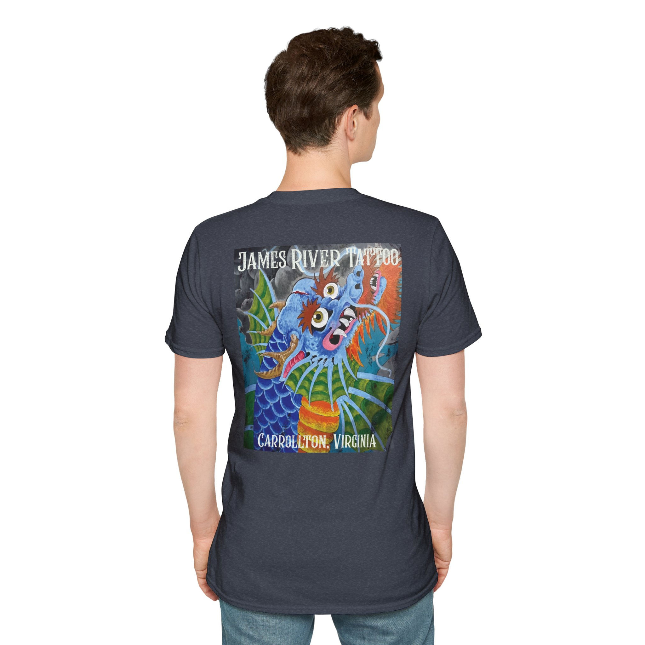 Japanese Dragon Koi Tattoo Art Unisex Graphic T-Shirt