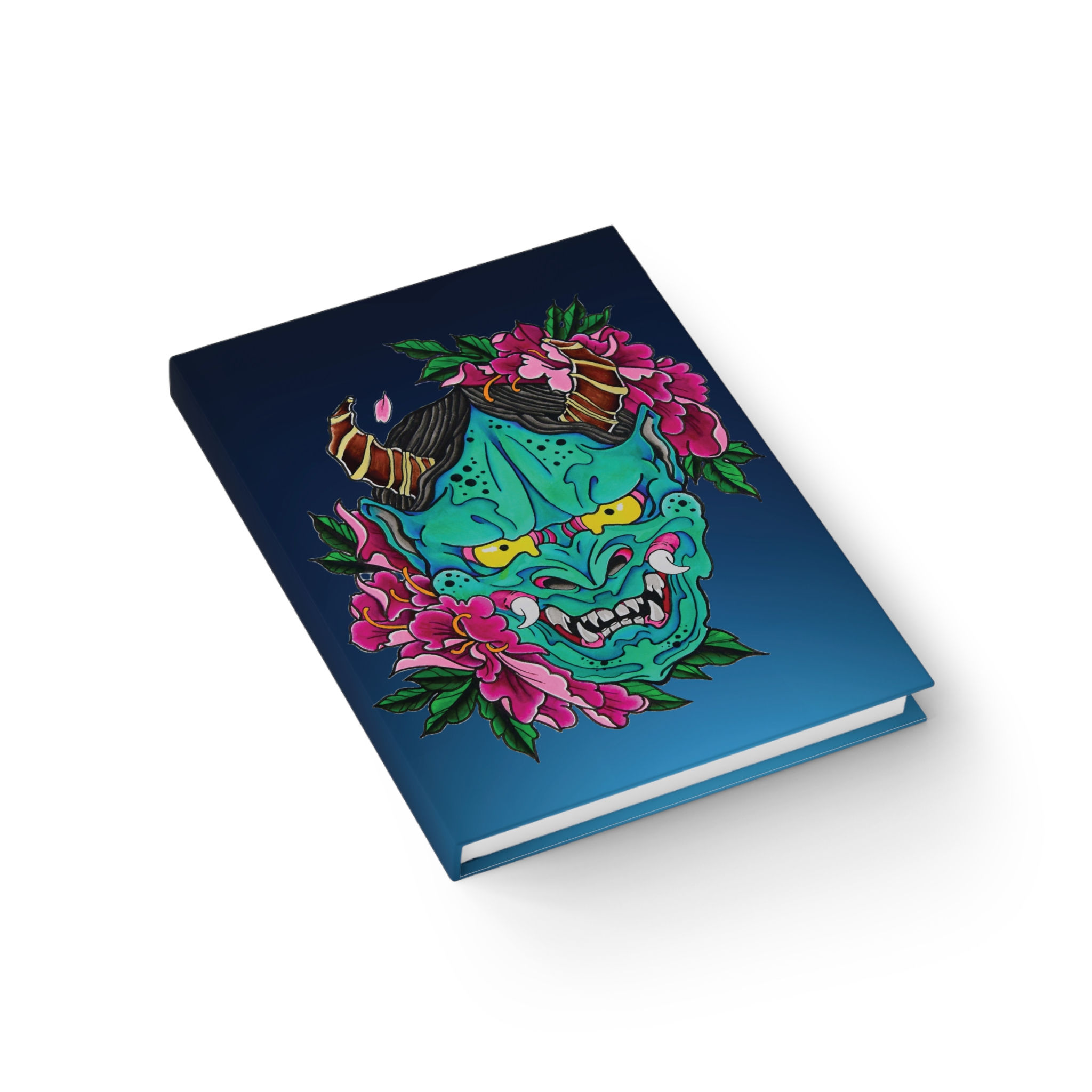 Japanese Oni Demon Mask Tattoo Art Sketchbook