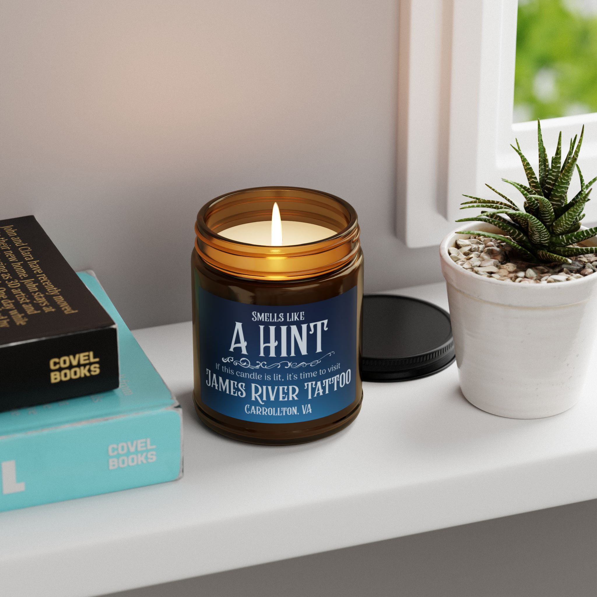 James River Tattoo Smells Like A Hint Scented Soy Candle