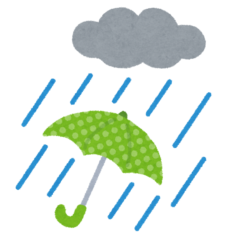 雨の日のゴルフ