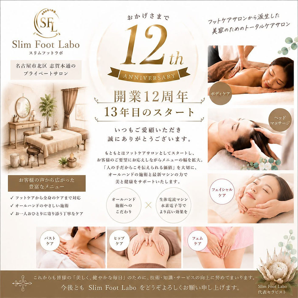 【開業12周年・13年目を迎えてのご挨拶】