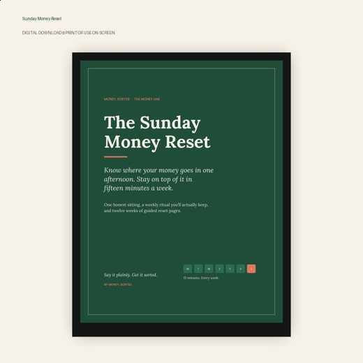 Sunday Money Reset | Weekly Budget Planner & 15-Minute Money Routine