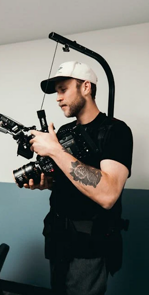 Videographer capturing marketing content for business branding