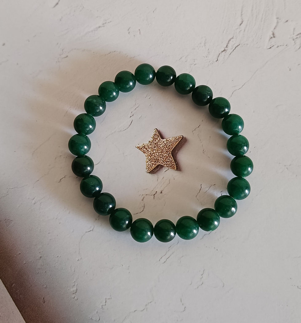 Thumbnail: Green Jade Gemstone Bracelet