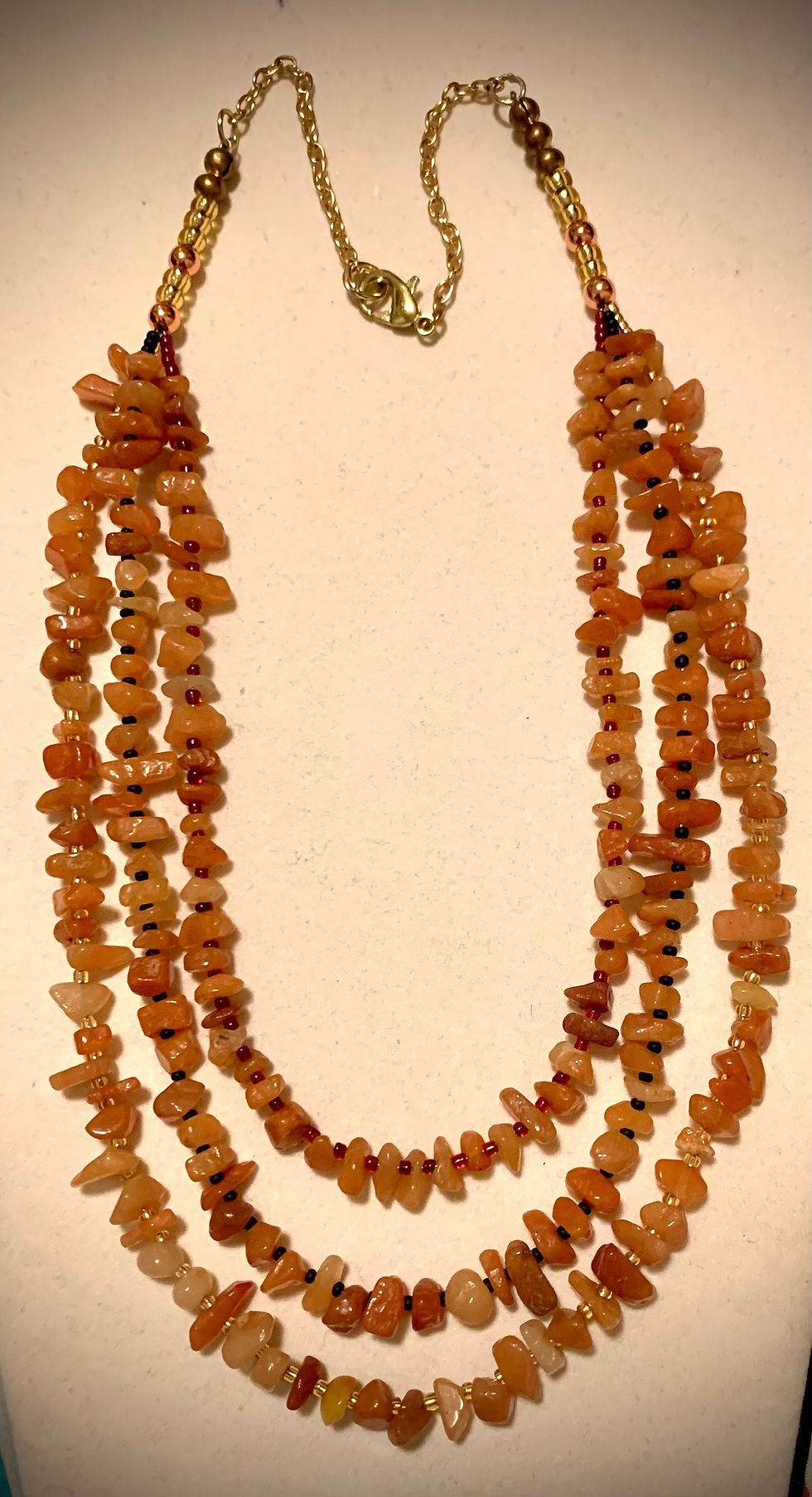Thumbnail: Red Aventurine layered necklace