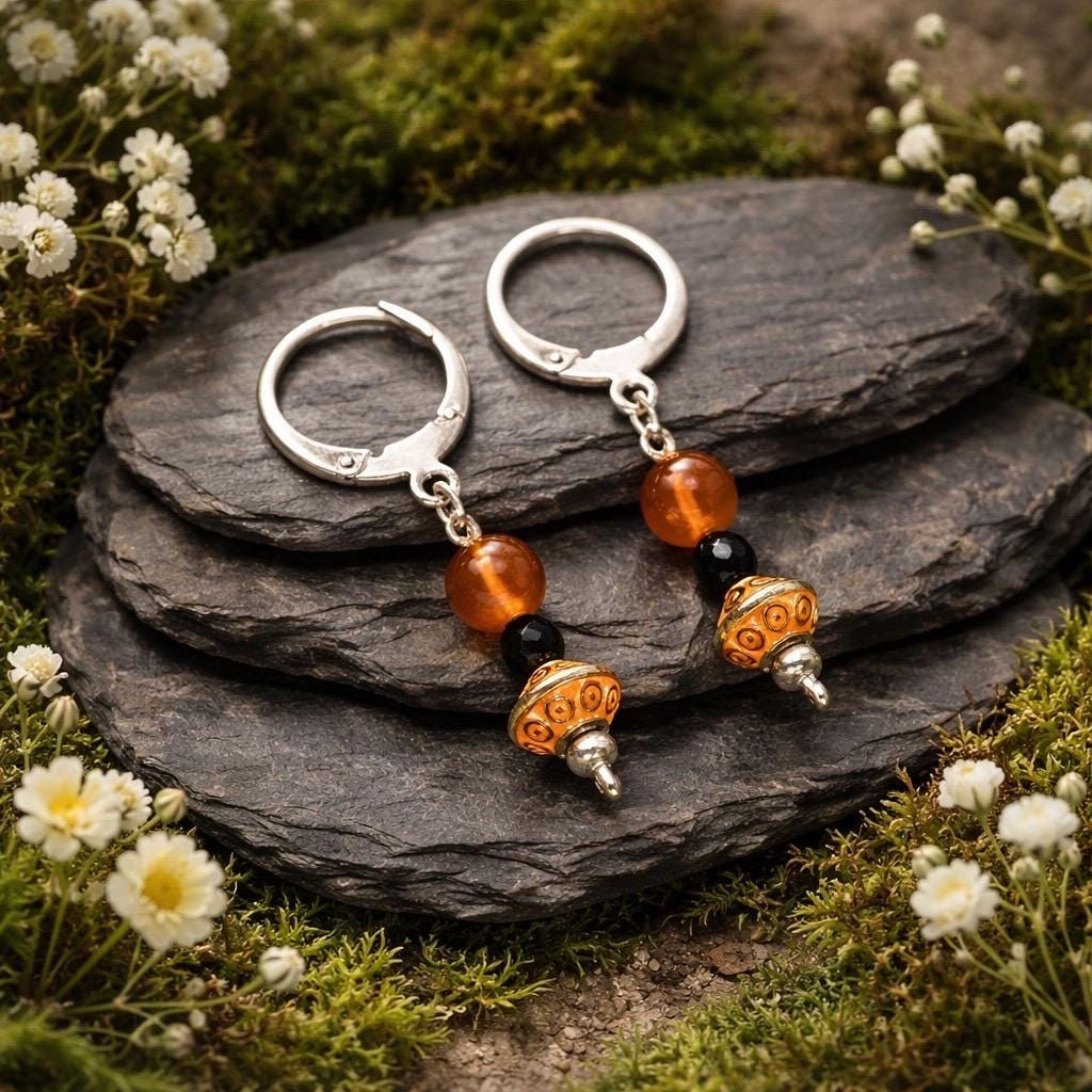 Carnelian Dangle Earrings