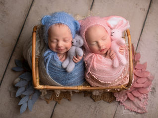 Newborn Twin Photoshoot Wiltshire