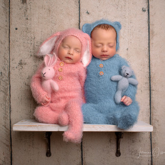 Baby Newborn Twin Photoshoot Wiltshire