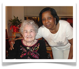 Client and aide - COHME Home Health Care Agency